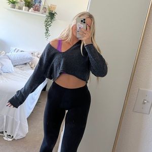 Cropped Urban Outfitters Sherpa Sweater